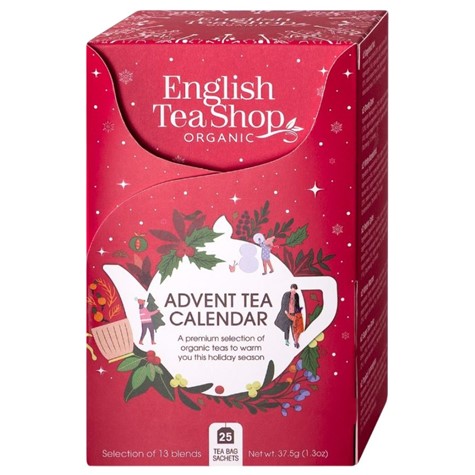 Kalendarz adwentowy z herbatami BIO English Tea, 37,5 g (25szt)