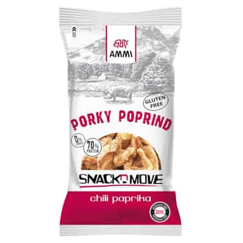 Prażynki wieprzowe Keto - papryczka chilli AMMI, 40g