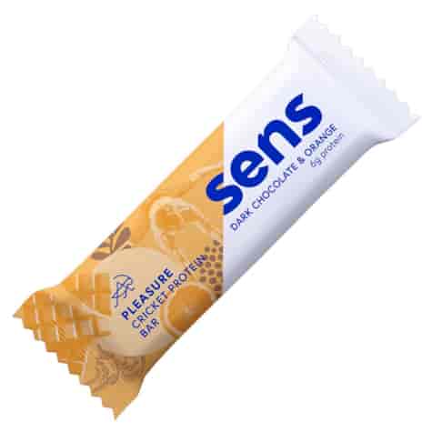 Baton proteinowy z mąką ze świerszczy - gorzka czekolada z pomarańczą Sens Pleasure, 40g