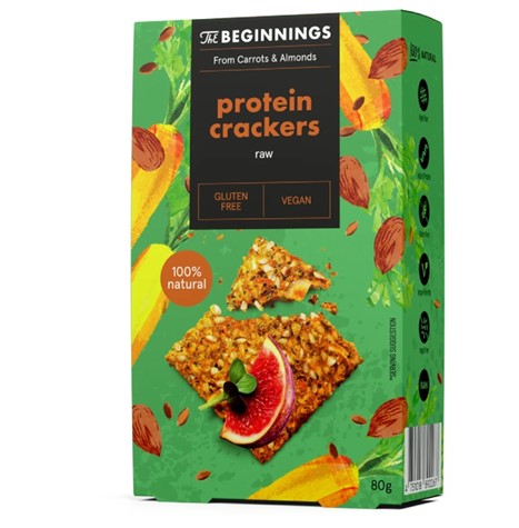 Krakersy proteinowe The Beginnings, 80g