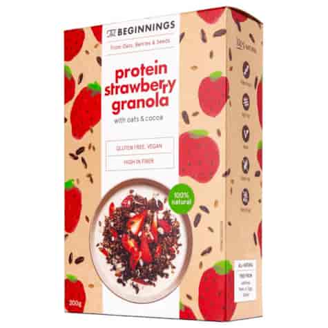 Granola proteinowa z truskawkami The Beginnings, 200g