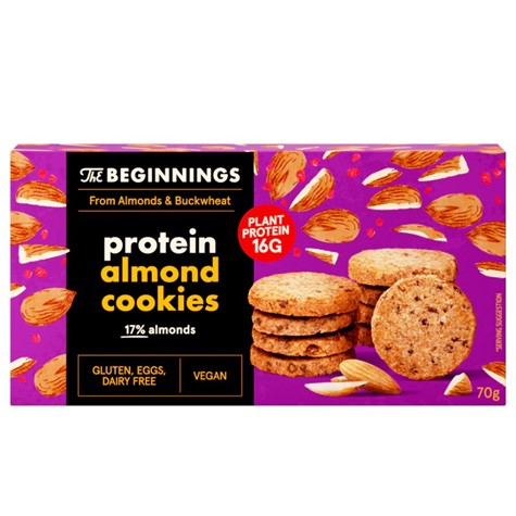 Ciasteczka proteinowe z migdałami The Beginnings, 70g