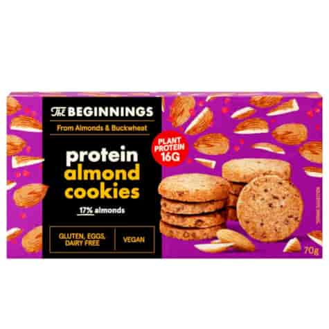 Ciasteczka proteinowe z migdałami The Beginnings, 70g