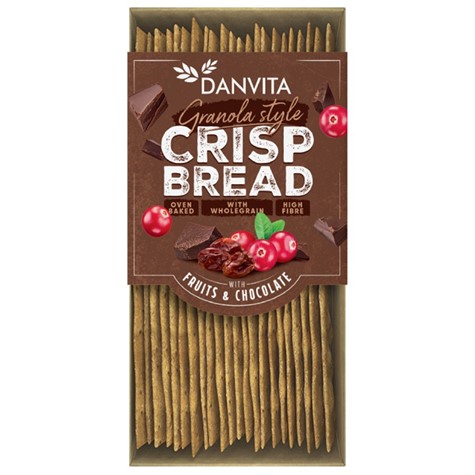 Pieczywo chrupkie z jagodami i czekoladą BERRIES & CHOCOLATE Danvita, 130g