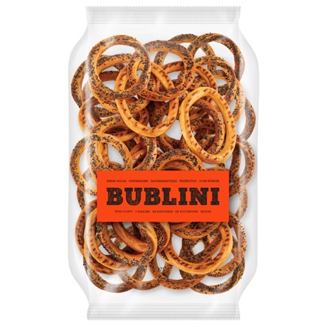 Obwarzanki  Bublini  z makiem 375 g