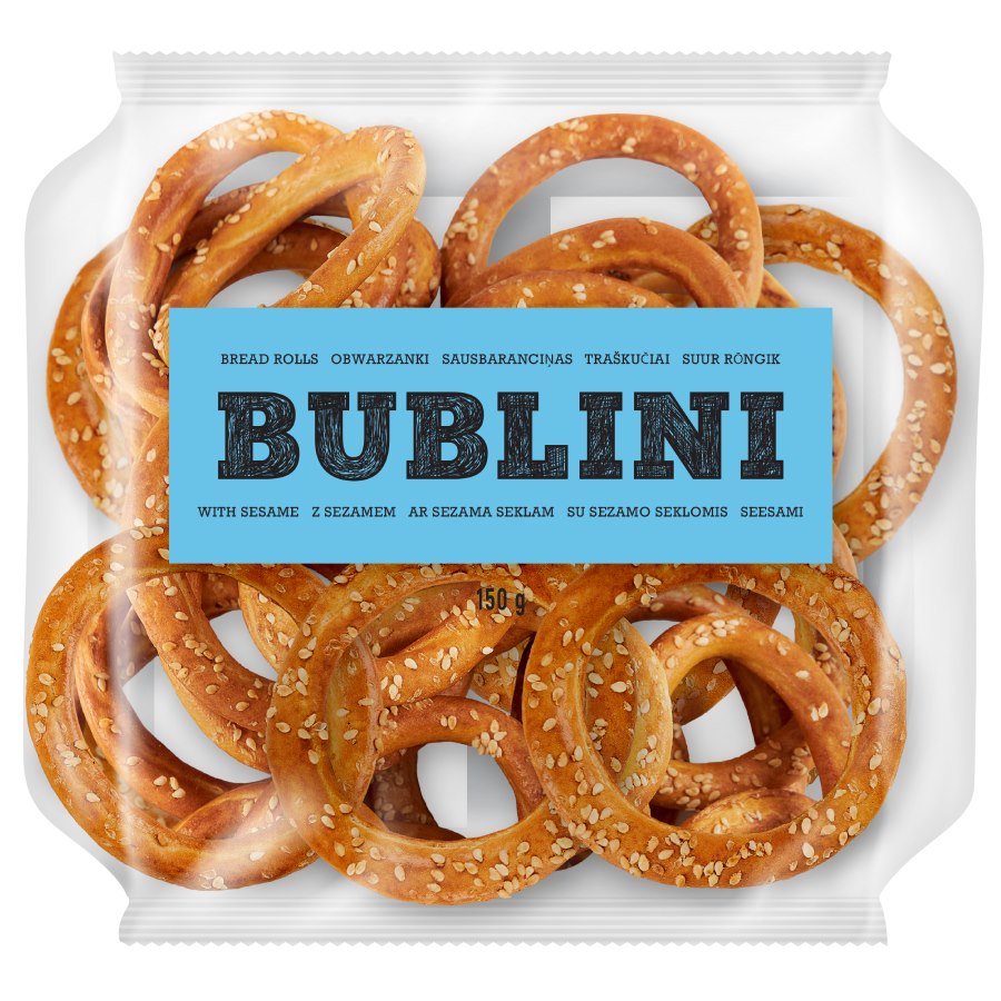Obwarzanki  Bublini  z sezamem 150 g