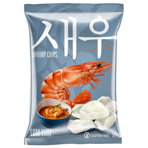 Krewetkowe chipsy TOM YUM Shrips, 50g