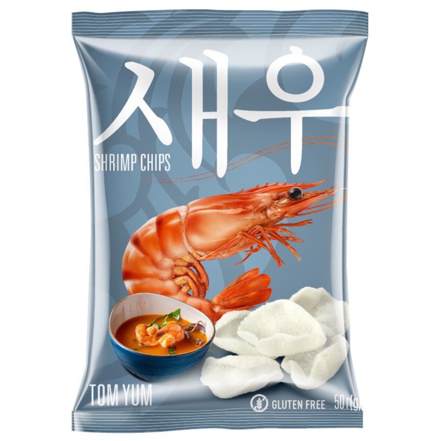 Krewetkowe chipsy TOM YUM Shrips, 50g