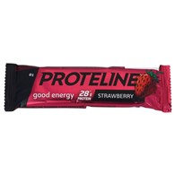 Baton proteinowy  Proteline  o smaku truskawowym, 40g