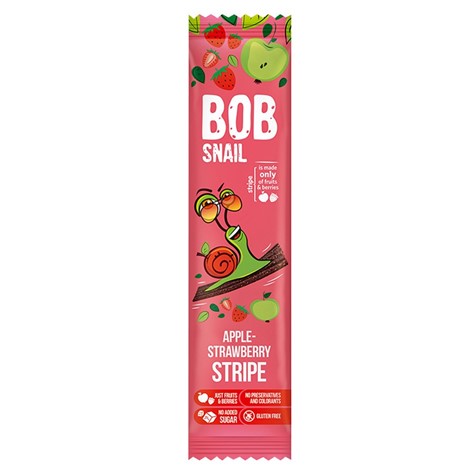 Bob Snail Stripe jabłkowo-truskawkowy 14g