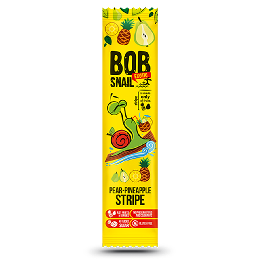 Bob Snail Stripe gruszka-ananas 14g