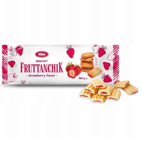 Ciastka o smaku truskawkowym FRUTANCZYK, 150g