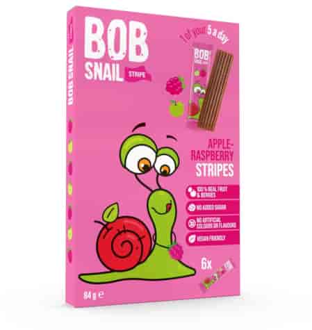 Bob Snail paski owocowe jabłko-malina 84g