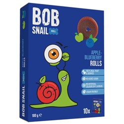 Przekąska  Jabłko - borówka   bez dodatku cukru Bob Snail,  100g