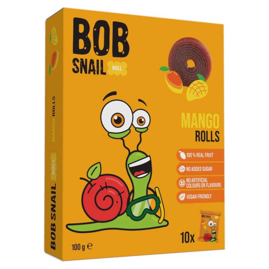 Przekąska  Mango   bez dodatku cukru Bob Snail,  100g