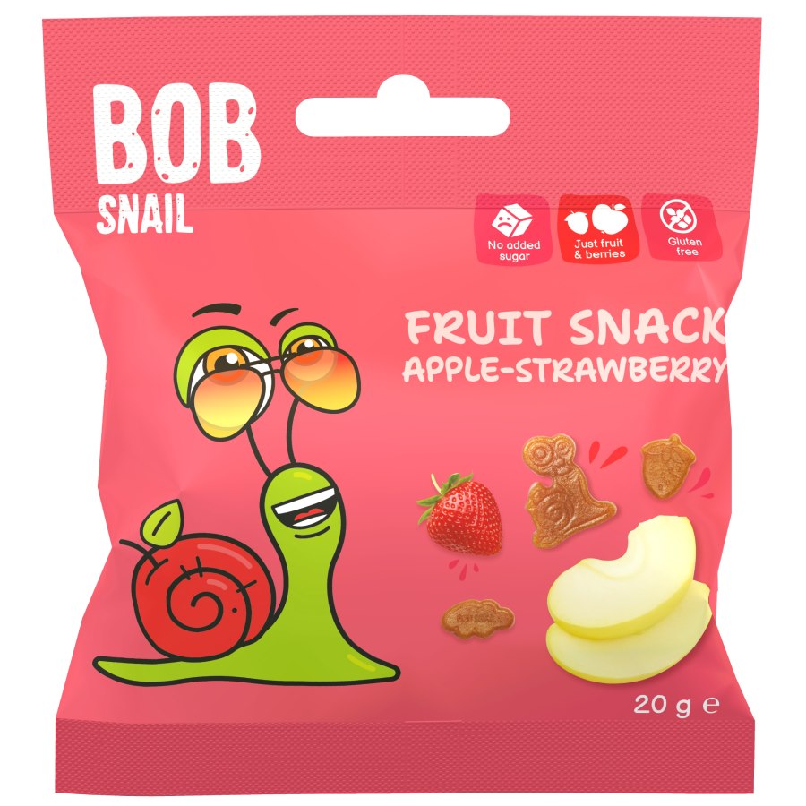 Bob Snail żelki owocowe jabłko-truskawka 20g