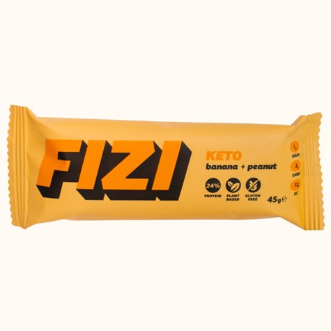 Baton proteinowy Keto “BANANA + PEANUT” Fizi, 45g