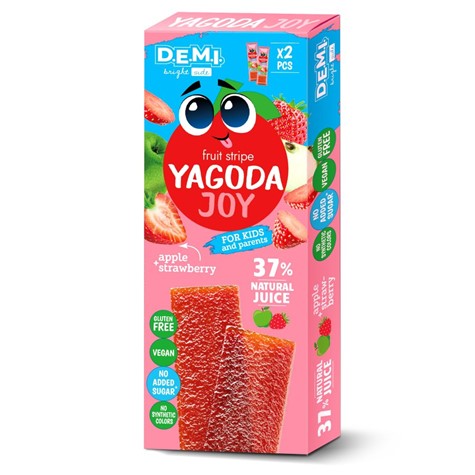 Przekąska Yagoda Joy o smaku truskawkowym, 30g