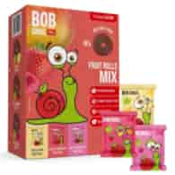 Bob Snail Mix przekąsek (jabłko-truskawka, jabłko-borówka, mango) 420g