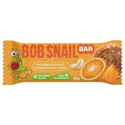 Baton Persymona-Pomarańcza-Nerkowce-Chrupki z komosy ryżowej Bob Snail, 35 g