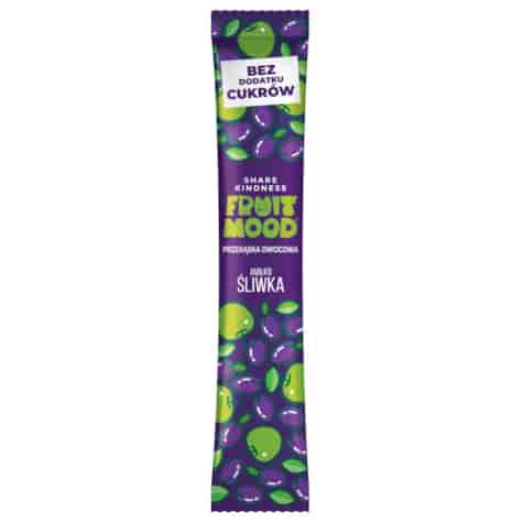 Przekąska owocowa - śliwka bez dodatku cukru FRUIT MOOD, 10g