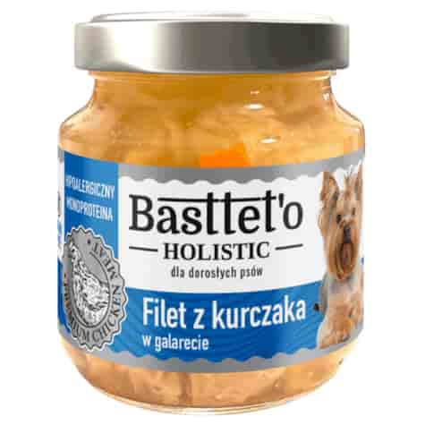 Filet z kurczaka w galarecie dla psów BASTTETO HOLISTIC, 130g