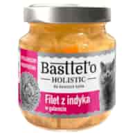 Filet z indyka w galarecie dla kotów BASTTETO HOLISTIC, 130g