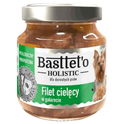 Filet cielęcy w galarecie dla psów BASTTETO HOLISTIC, 130g