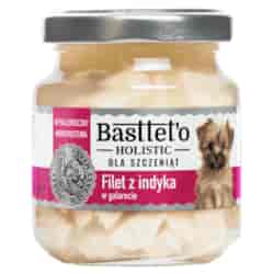 Filet z indyka w galarecie dla szczeniąt BASTTETO HOLISTIC, 130g