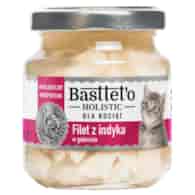Filet z indyka w galarecie dla kociąt BASTTETO HOLISTIC, 130g