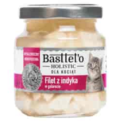 Filet z indyka w galarecie dla kociąt BASTTETO HOLISTIC, 130g