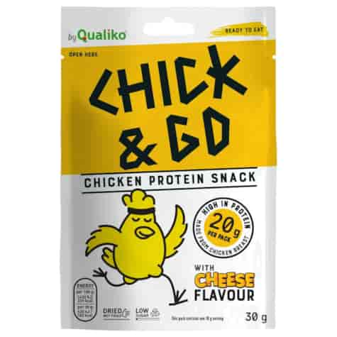 Suszony kurczak o smaku serowym CHICK&GO, 30g