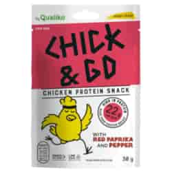 Suszony kurczak o smaku czerwonej papryki i pieprzu CHICK&GO, 30g