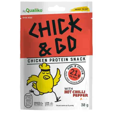 Suszony kurczak o smaku papryki chili CHICK&GO, 30g