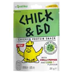Suszony kurczak o smaku chilli i limonki CHICK&GO, 25g