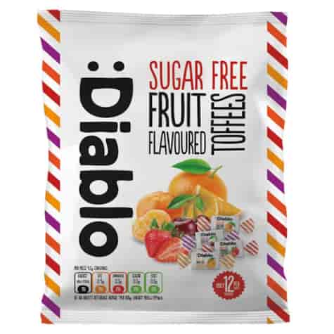 Cukierki ciągutki owocowe bez cukru Diablo, 75g
