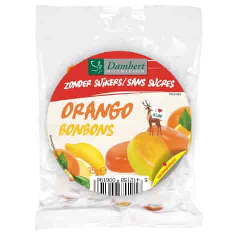 Landrynki Orango Bonbons - cytrynowo & pomarańczowe Damhert, 75g