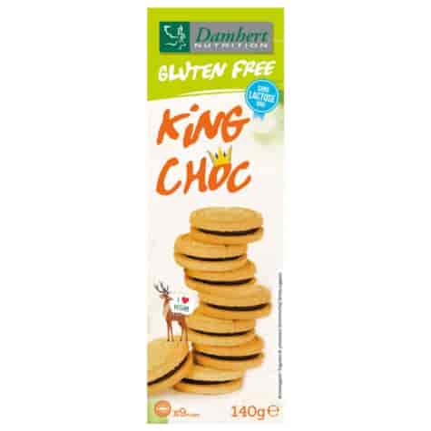 Bezglutenowe ciastka King Choc Damhert, 125g