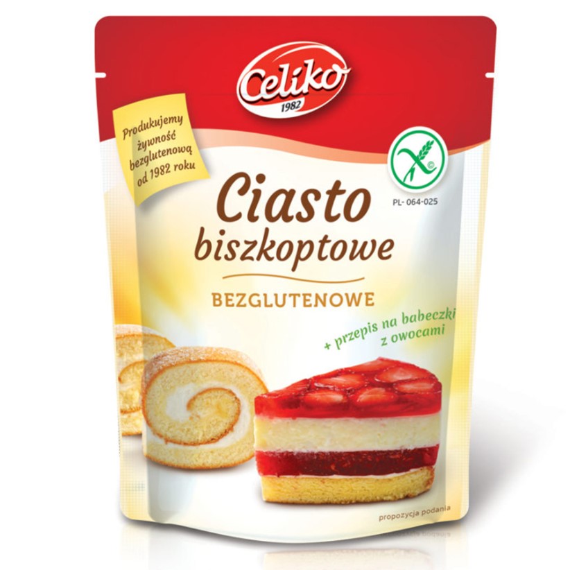 Mieszanka na ciasto biszkoptowe bezglutenowe Celiko 200g