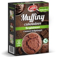 Mufiny czekoladowe z kremem budyniowym bez glutenu Celiko, 310g