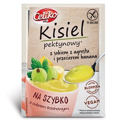 Kisiel na szybko Agrest z Bananem bez glutenu Celiko, 20g