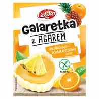 Galaretka z agarem o smaku ananas-pomarańczowy bez glutenu Celiko, 45g.