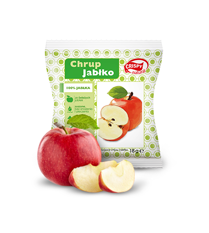 Chipsy z jabłka Crispy Natural 18g