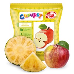 Chipsy z jabłka z sokiem z ananasa Crispy Natural 18g