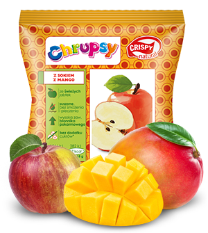 Chipsy z jabłka z sokiem z mango Crispy Natural 18g