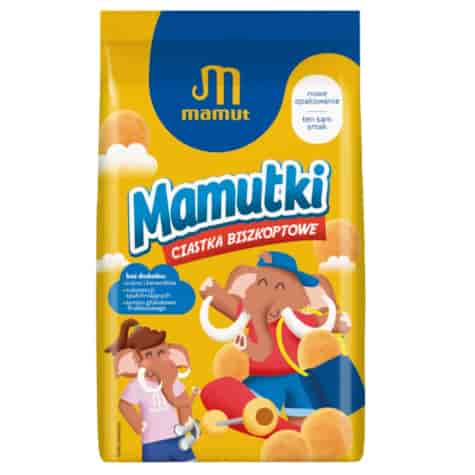 Mamutki - ciastka biszkoptowe bez dodatku cukru 85g