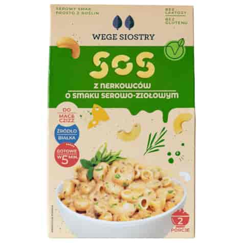 Sos z nerkowców o smaku serowo-ziołowym Wege Siostry, 40g