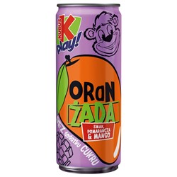 Kubuś Play Oranżada bez dodatku cukru - mango i pomarańcza 250 ml