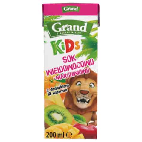Sok wieloowocowo - marchwiowy Grand, 200ml
