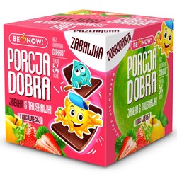Kostka jabłkowo-truskawkowa Porcja Dobra, 32g
